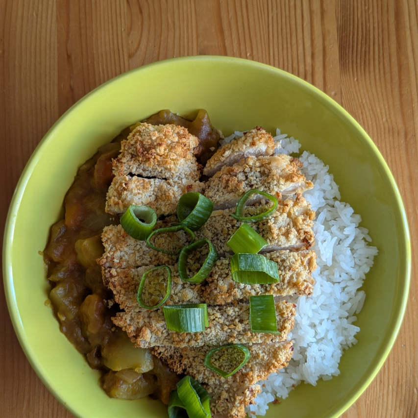 Japanisches Chicken Katsu Curry