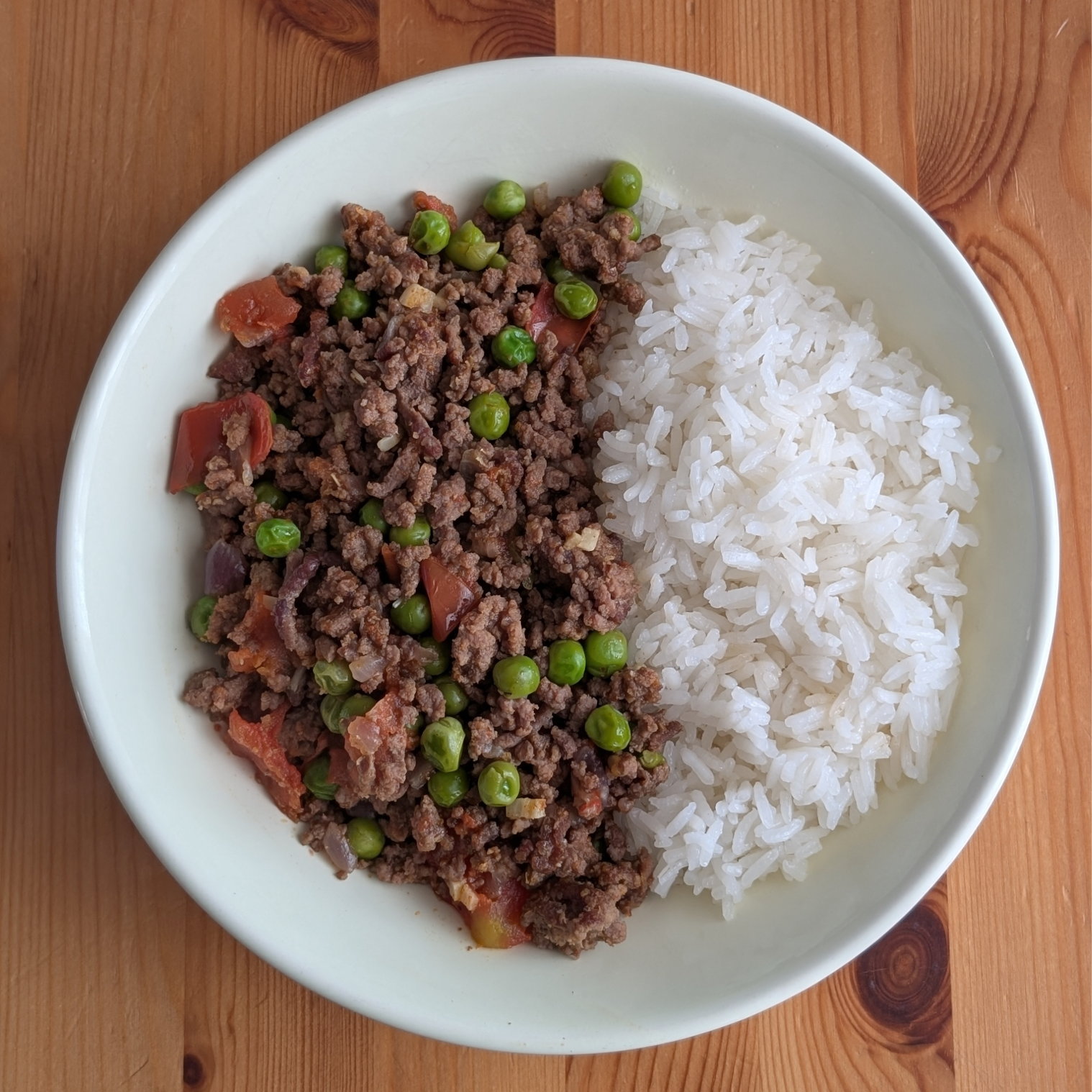 Curry mit Rinderhackfleisch